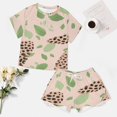 thumbnail image 4 of Leopard Print Pattern Pajamas Set Womens Loungewear Sleepwear 2 Piece PJ Sets, 4 of 7