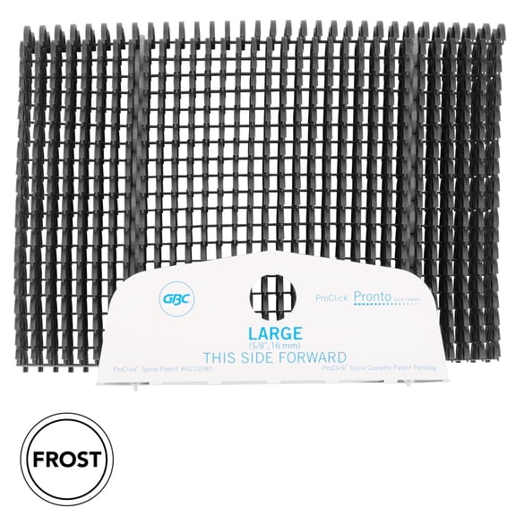GBC ProClick Pronto Binding Spine Cassettes 58 Frost 100 Pack - Binding Spines
