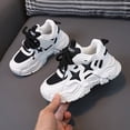 thumbnail image 2 of CAUYDY Boys Kids Black Mesh Athletic Running Shoes Lightweight Non Slip Lace Up Dad Sneakers for School Playground and Casual Wear(L101-Black,11), 2 of 6
