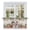 Beige, variant on Christmas Snowman Tier Curtains, Xmas Poinsettia Winter Holiday Gifts Light Filtering Kitchen Curtains, 2Pcs Rod Pocket Half Window Treatments Panels for Sink Cafe Cabinet Basement 27.5x45 Inches