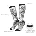 thumbnail image 4 of Naloa Intricate Cat Mandala Knee Socks, High Socks Long Stretchy Sock Women Knee High Stocking, Long Socks for Women, 4 of 6