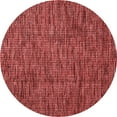 thumbnail image 1 of Ahgly Company Machine Washable Indoor Round Abstract Red Modern Area Rugs, 4' Round, 1 of 4