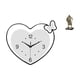 thumbnail image 1 of Reloj de pared,Reloj de pared acrílico para oficina en casa,sin tictac,Relojes de pared colgantes Reloj de tiempo decorativo,Figura de escritorio,Estatua de, 1 of 8