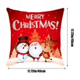thumbnail image 3 of Lilixerw 18'' x 18'' Christmas Pillow Covers,Christmas Decorations Flax Throw Pillowcase,Perfect for Sofa Indoor Christmas Decoration, 3 of 6