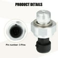 thumbnail image 3 of Unique Bargains Car Engine Oil Pressure Sensor Switch Replacement 12616646 12677836 for Buick for Cadillac Black, Silver Tone, 3 of 7