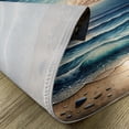 thumbnail image 4 of Ambesonne Seascape Place Mats Set of 4, Fish Eye Effect Oceanic, Standard Size, Blue Pale Brown, 4 of 5