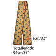 thumbnail image 2 of INSPIRE CHIC Women's Lovely Polka Dots for Bag Hair Band Neck Wraps Scarf Brown Big Dot, 2 of 5
