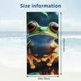 thumbnail image 2 of Colourful Animal Frogs  Beach Towel  Swim Pool Camping, Picnic, Yoga Gym Sports, 2 of 8