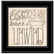 Soak and Relax by Deb Strain Printed Framed Wall Art Wood Multi-Color