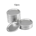 thumbnail image 2 of Cateissary 12 Uds tapas de tarros de boca ancha de tipo dividido tapas de almacenamiento anillos de silicona cubierta de sellado de repuesto Cocina y Comedor Cubierta plateada de 86MM Cateissary HA000161-04B, 2 of 6