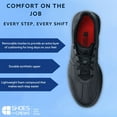 thumbnail image 4 of Shoes for Crews Freestyle II Men's Slip Resistant Work Shoes, Water Resistant, Black, 4 of 6