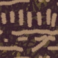 thumbnail image 1 of Ahgly Company Indoor Square Patterned Dark Gold Brown Area Rugs, 4' Square, 1 of 6