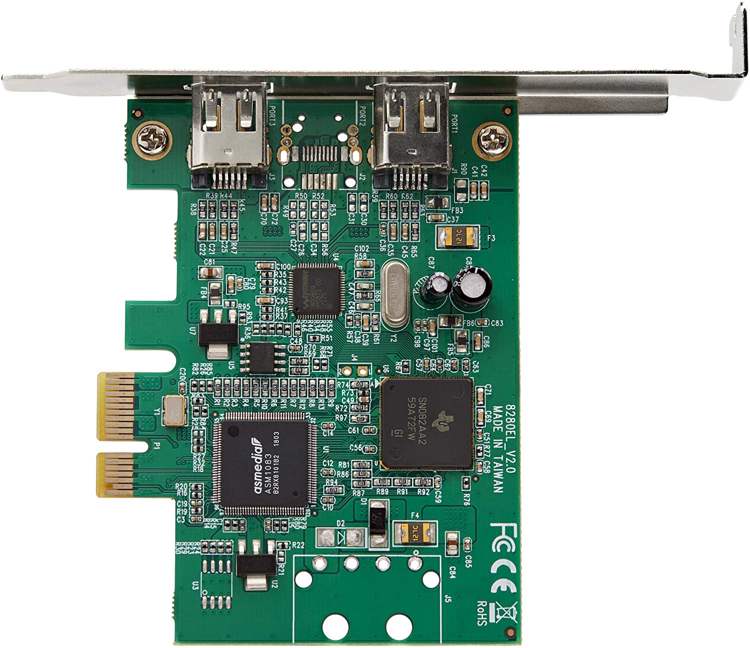 PEX1394A2V2 2Port PCI Express FireWire Card Silver