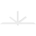 thumbnail image 2 of 96"W x 36"H x 4"D x 4"F, 9/12 Pitch, Kennewick Architectural Grade PVC Gable Bracket, 2 of 8
