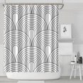 thumbnail image 2 of Extra Long Boho Shower Curtain 72x84 Inches - Vintage Floral & Tropical Leaves Pattern, Waterproof Bohemian Bathroom Decor with 12 Hooks, Tribal Rustic Style, 2 of 5