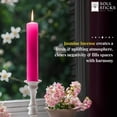 thumbnail image 3 of SOUL STICKS 4" Scented Ritual Candles Chime Taper Premium Candles 20 pcs for Rituals, Ceremonies, Meditation, Altar and Spells Hot Pink/Jasmine, 3 of 7