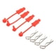 thumbnail image 4 of Retenedores de Clip de carcasa de carrocería de coche RC para Losi Lasernut U4 1/10 pieza de actualización de coche de Control remoto rojo, 4 of 10