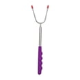 thumbnail image 2 of DOLITY BBQ Fourche Extensible Réutilisable Poignée en Bois Polyvalent Feu de Camp violet, 2 of 7