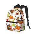 thumbnail image 2 of Fotbe Thanksgiving Turkey Lightweight Casual Laptop Backpack for Men and Women, Daily use Waterproof backpack, Backpack for College, 2 of 8