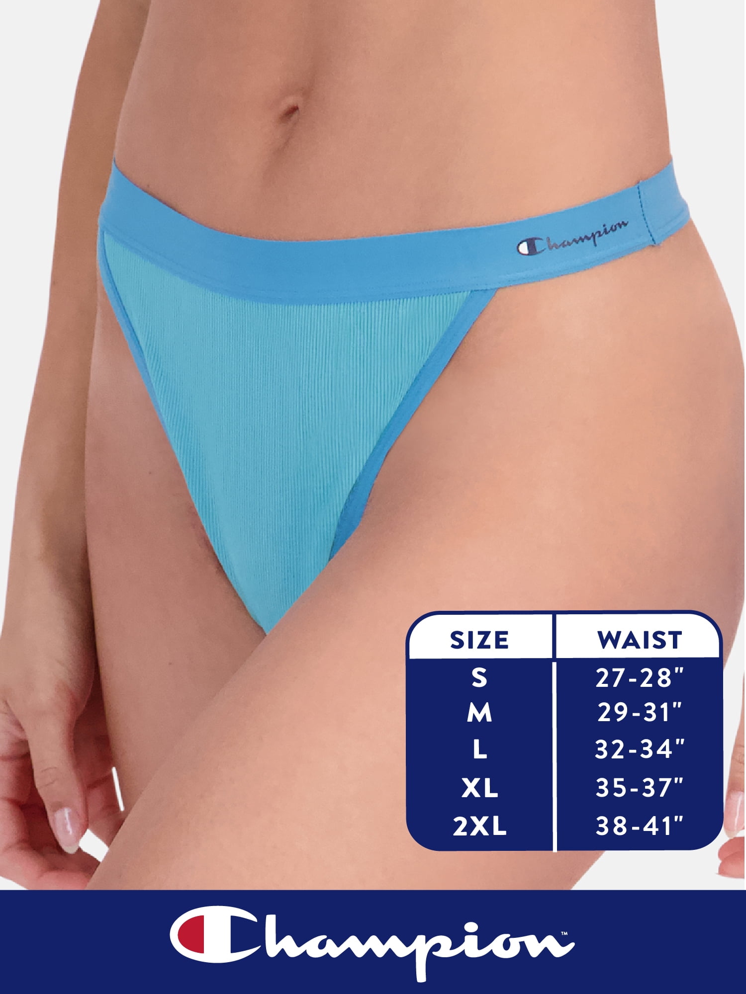 Champion Women’s High Rise Thong Underwear, 3 Pack, Sizes S - XXL