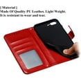 thumbnail image 3 of Mandala Case for iPhone SE(5G) 2022 iPhone 7 iPhone 8 iPhone SE 2020, Premium Leather Flip Wallet Card Slots Magnetic Stand Ultra Slim Case with Lanyard, Embossed Flip Cover-Red, 3 of 16