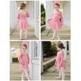 thumbnail image 6 of Arshiner Girls Long Sleeve Ballet Leotards with Shinny Skirts Criss-Cross Back Dance Dresses, 6 of 6