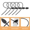 thumbnail image 6 of WRITWAA Black Silicone Gardening Ties Flexible Wire for Outdoor Plant Support, 20 Pieces Plant Ties, 6 of 8