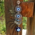 thumbnail image 4 of Turkish Blue Evil Eye Hamsa Hand Elephant Amulet Wall Protection Hanging Lucky, 4 of 11