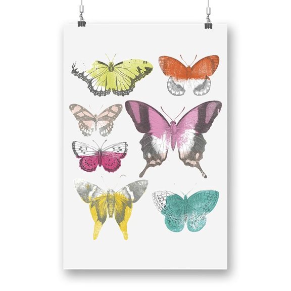 Chromatic Butterflies Ii. Poster - June Erica Vess Designs,
