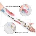 thumbnail image 3 of Manches de Protection Solaire UV avec Trou pour Pouce Motif Fleur Manches de Compression Rafraîchissantes pour Baseball Cyclisme Golf Pêche, 3 of 7