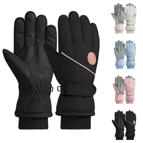 YABCSAZ Heated Gloves Winter Warm Gloves Graphene Heating Gloves Skiing Gloves Rechargeable Gloves with Adjustable Temperature, Washable, Fleece Lined, 5V USB Powered for Winter Outdoor Sports, White