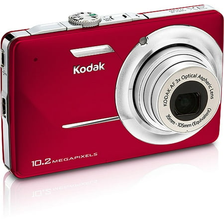 Kodak EasyShare M340 Red 10.2 MP Digital Camera with 3x Optical Zoom, 2