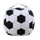 thumbnail image 1 of Bolsa de almacenamiento creativa con diseño de pelota de fútbol para guardar peluches, 1 of 7