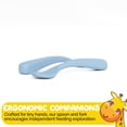 thumbnail image 4 of Kids Silicone Dinnerware Set by Muqee Peeko in Blue Color Shape of a Rainbow - (3 Piece Set), 4 of 10