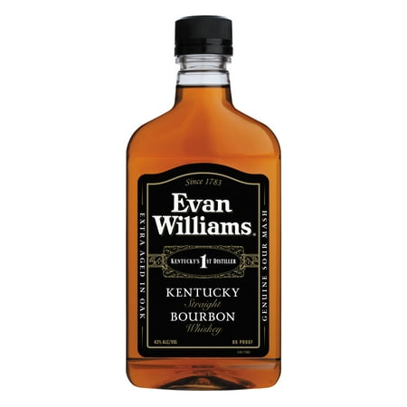 Evan Williams Black Label Straight Bourbon, 375 ml PET Bottle, 43% ABV