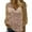 Rose Gold, variant on GDREDA Elegant Women's V Neck Sequin Shirt Long Sleeve Loose Fit Sparkly Blouse For Evening Party Rose Gold,S