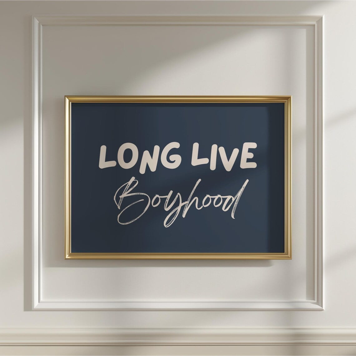 Long Live Boyhood Wall Art Boys Bedroom Wall Art Boy Nursery Wall Art Room Boy Room Wall Art Boy Blue Nursery Wall Decor
