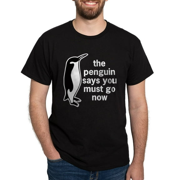 CafePress - The Penguin Says Dark T Shirt - Men's Classic Graphic Cotton T-Shirt