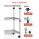 thumbnail image 5 of Shelving Simple Deluxe Heavy Duty con 3 estantes y ruedas cromadas, 5 of 8