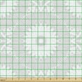 thumbnail image 2 of Ambesonne Retro Fabric by the Yard Upholstery, Muted Floral Motifs Nostalgia, 10 Yards, Pale Grey and White, 2 of 5