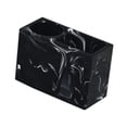 thumbnail image 4 of Soporte para cepillos de dientes, soporte para cepillos de dientes, soporte para brochas de maquillaje de 2 compartimentos para escritorio Negro, 4 of 9