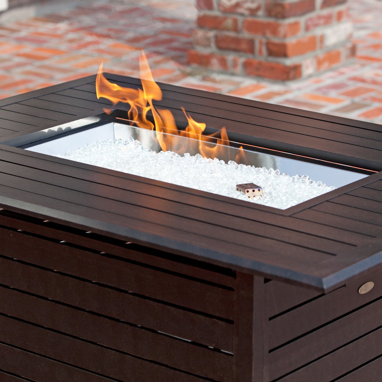 Fire Sense Extruded Aluminum Rectangular Lpg Pit Com
