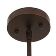 6-Light Farmhouse Chandelier In Oil-Rubbed Bronze - Adjustable Height Industrial Fixture For Dining Room, Kitchen, Bedroom