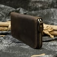 thumbnail image 2 of Portefeuille Homme en Cuir Rétro Long Cuir Véritable Fermeture Éclair Portefeuille d'Affaires Multi-Cartes Grande Capacité, 2 of 5