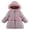 D, variant on Beautyzll 1-5T Baby Girls Winter Down Jacket Coat for Kids Toddler Padded Cotton Fleece Coat with Hoodie