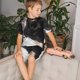 thumbnail image 4 of Fotbe Black And White Boston Terrier Pijama Estampada de 2 Piezas para Niños – Ropa de Dormir de Manga Corta Cómoda para Niños y Niñas, Camiseta y Shorts de Algodón-3X-Large, 4 of 6