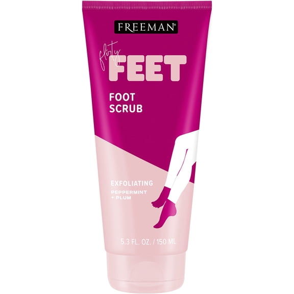 Exfoliante para pies descalzos Freeman, menta y ciruela
