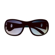 Esprit Womens Sunglass Black Blue Rectangle Plastic, Gradient Lens ET19213 543