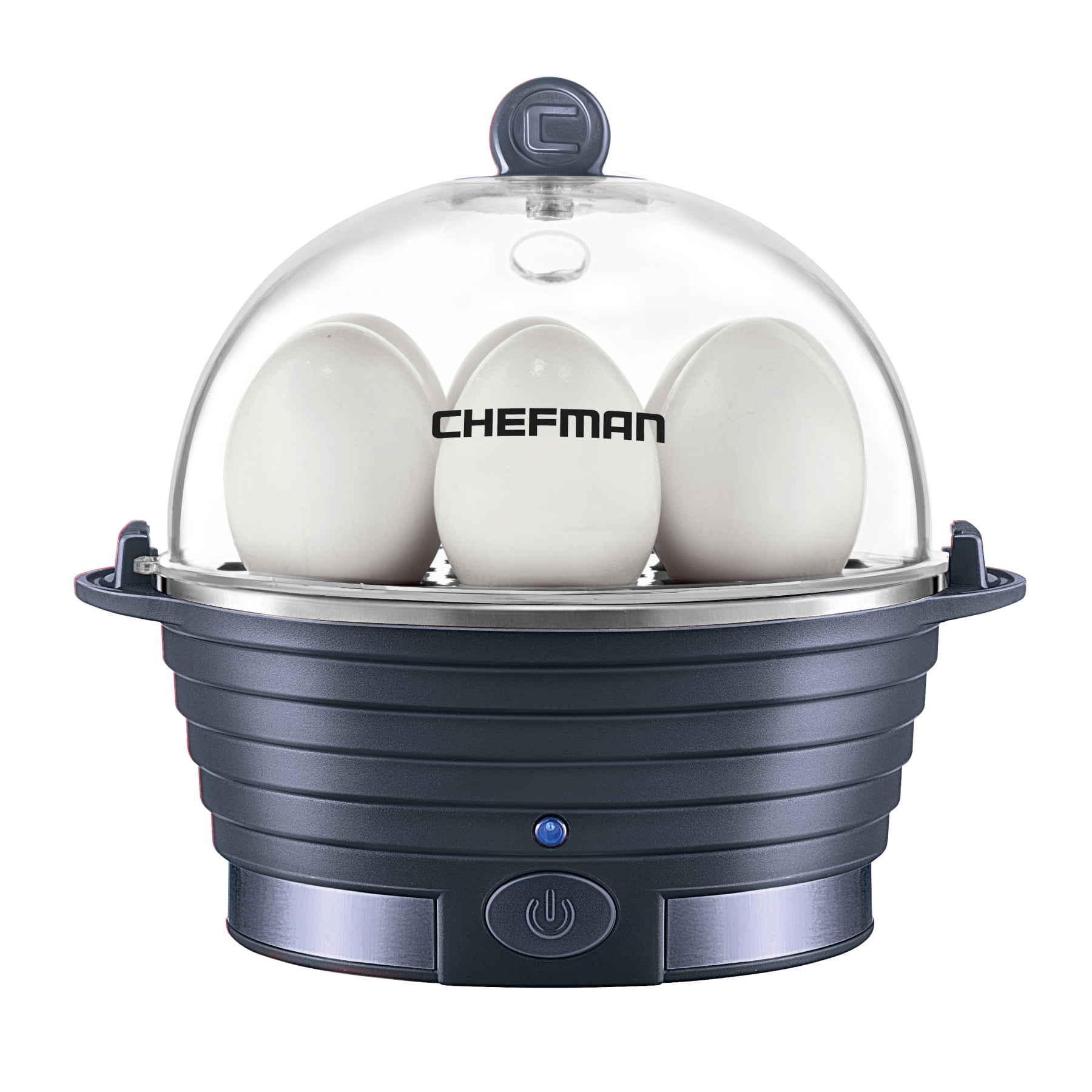 Chefman Electric Egg Cooker/Boiler, Rapid EggMaker, Midnight Blue