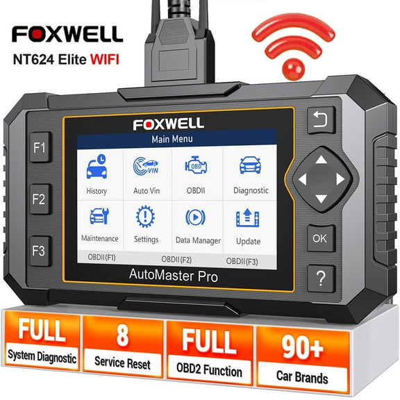 FOXWELL Automotive Diagnostic Scan Tool All Systems OBD2 Scanner Free 8 Maintenance ABS Bleeding SAS Calibration Injector Coding TPS Oil EPB BRT DPF Reset EOBD Car Code Reader Free Update